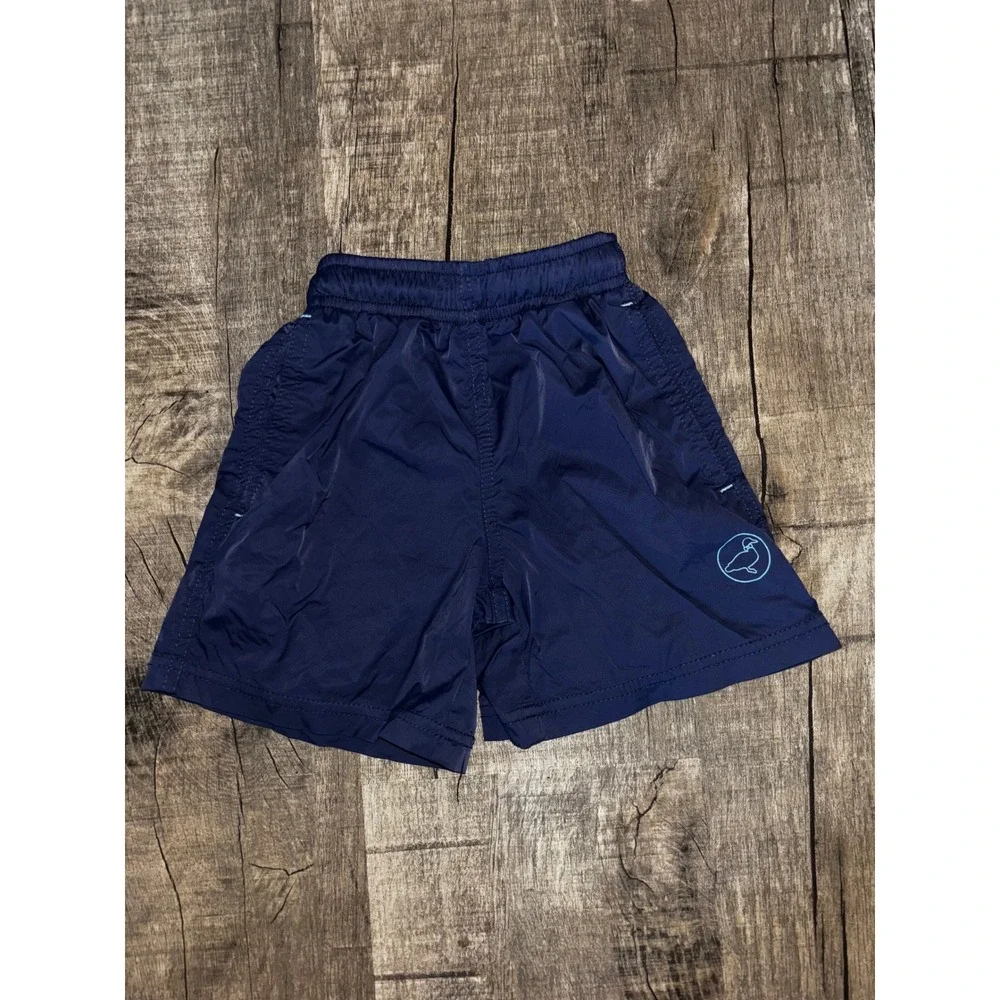 Properly Tied Boys Drifter Short Navy Blue Performance Swim Trunks 4T